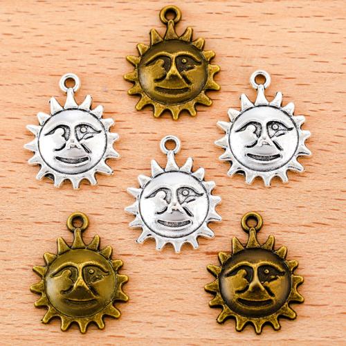 Zinc Alloy Pendants Sun plated DIY Sold By PC