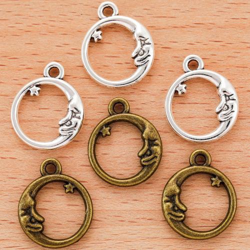 Zinklegering Hangers, Zinc Alloy, Ronde, plated, DIY, meer kleuren voor de keuze, 20x16mm, Verkocht door PC