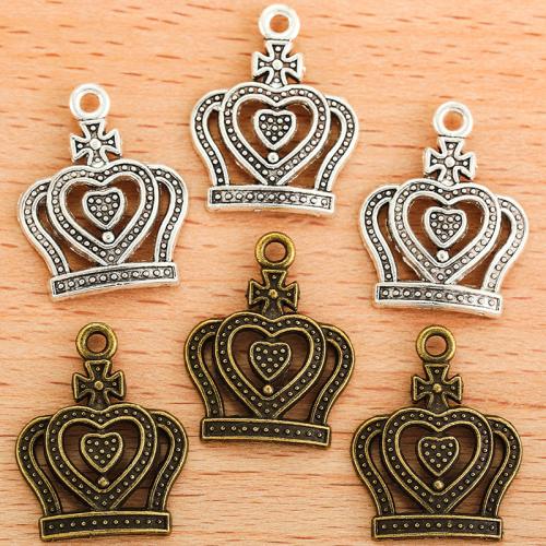 Zinc Alloy Crown Pendants plated DIY Sold By PC