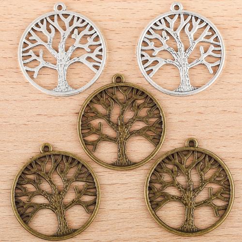 Zinc Alloy Pendants Round plated DIY Sold By PC