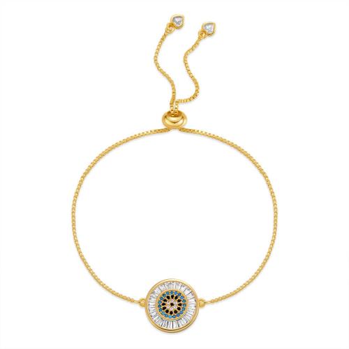 Cúbicos Circonia pulsera Latón Micro pavimenta, metal, Joyería & diferentes estilos para la opción & micro arcilla de zirconia cúbica & para mujer, longitud aproximado 22 cm, Vendido por UD