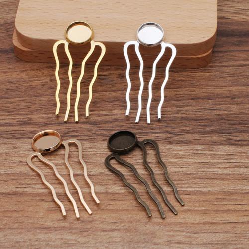 Iron Decorative Hair Comb Finding with Brass DIY Sold By Bag