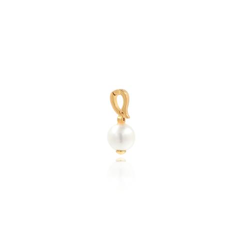 Messing hangers, met Plastic Pearl, gold plated, DIY, nikkel, lood en cadmium vrij, 19.20x8.50x8.50mm, Verkocht door PC