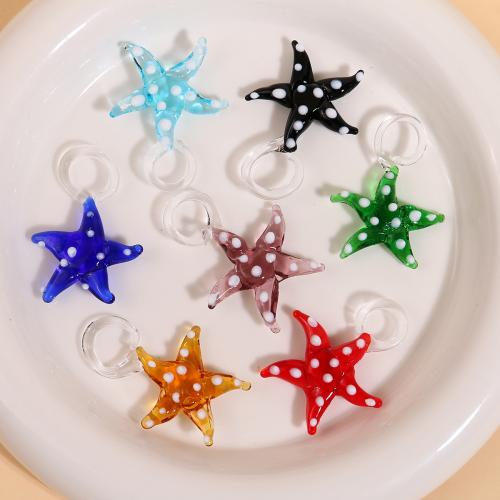 Fashion Lampwork Pendants Starfish DIY Sold By PC