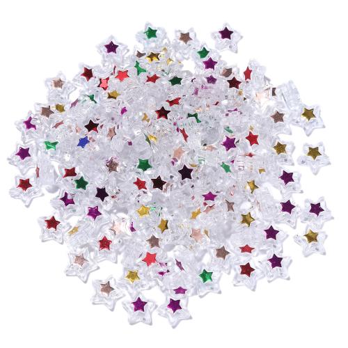 Acrylic Jewelry Beads Star DIY Approx 1.4mm Sold By Bag