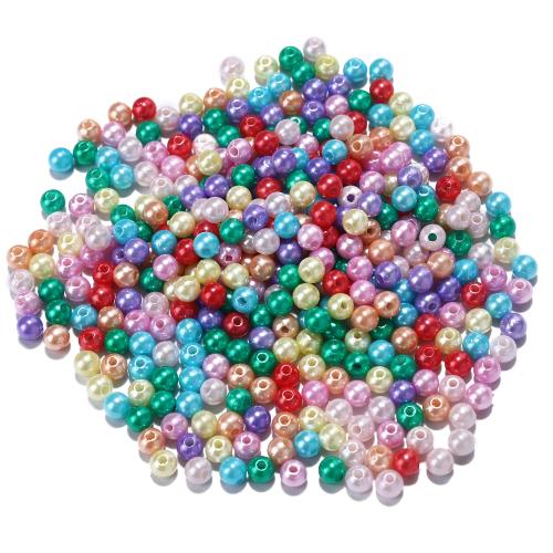 Plastic Beads DIY 6mm Approx 1.3mm Sold By Bag