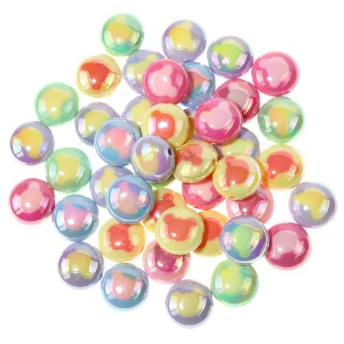 Perle acrylique, DIY, couleurs mélangées, 17.80x10mm, 100PC/sac, Vendu par sac