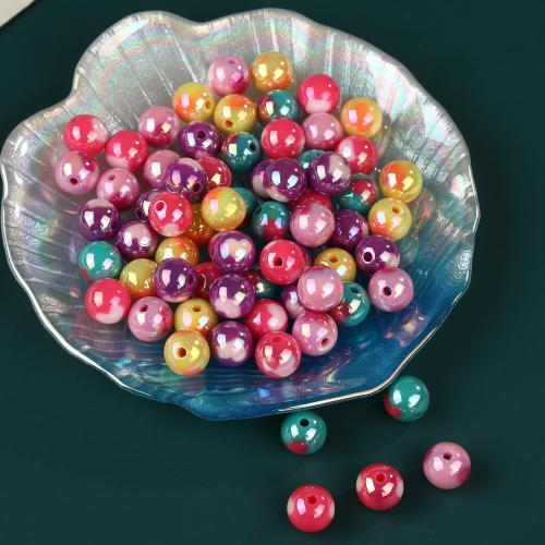 Acrylic Jewelry Beads Round DIY mixed colors 12mm Sold By Bag