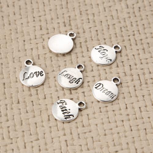 Zinc Alloy Pendants silver color plated DIY silver color nickel lead & cadmium free Sold By Bag