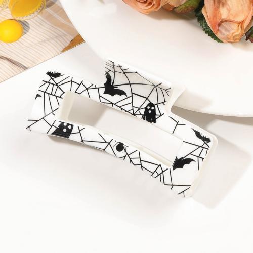 Haar Claw Clips, Plastic, Plein, handgemaakt, Halloween ontwerp & verschillende ontwerpen voor de keuze & voor vrouw & hol, meer kleuren voor de keuze, 87x48x42mm, Verkocht door PC