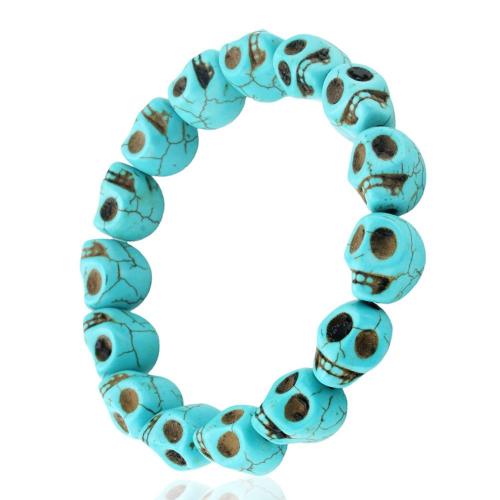 Módní Turquoise Náramky, tyrkysový, ruční práce, Punk styl & unisex, více barev na výběr, Délka Cca 16 cm, Prodáno By PC