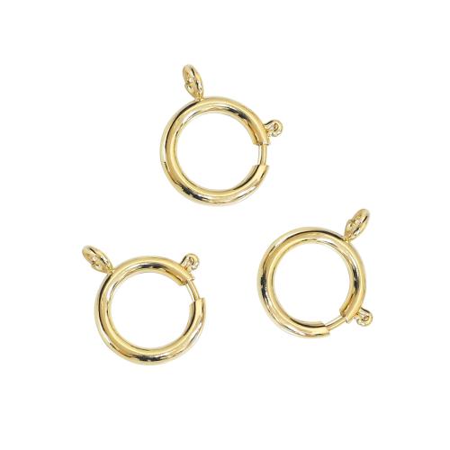 Sinc Alloy Earraigh Ring Clasp, plátáilte, DIY, órga, 16mm, Thart 100ríomhairí pearsanta/Mála, Díolta De réir Mála