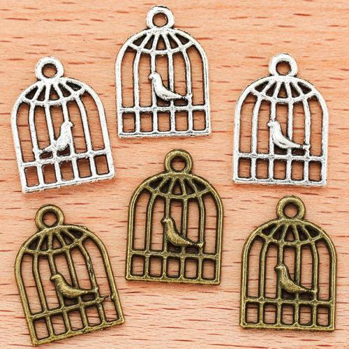 Zinc Alloy Pendler, Cage, forgyldt, du kan DIY, flere farver til valg, 16x11mm, Solgt af PC