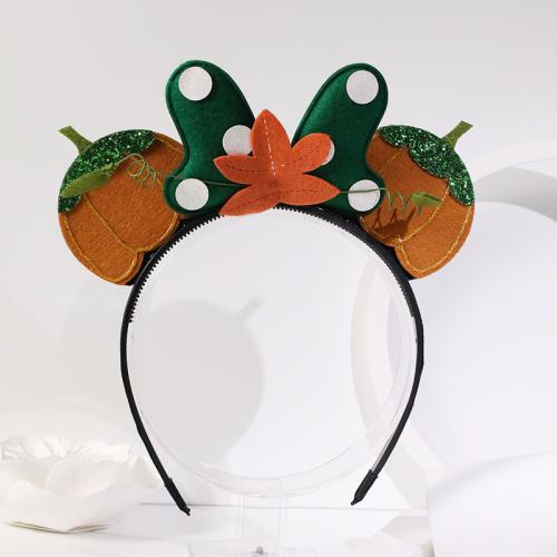 Felt Hair Band with PC Plastic & Lace handmade Halloween Design & for woman 250mm Sold By PC