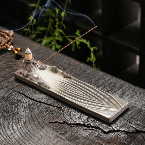 Backflow Incense Burner Porcelain half handmade for home and office & durable & multifunctional Sold By PC