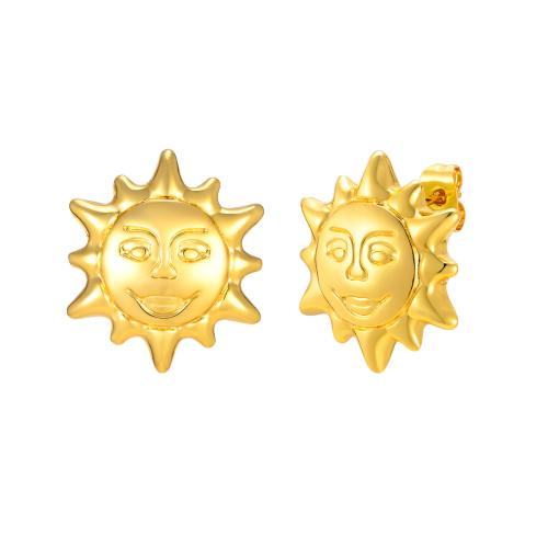 Prás Graí Earring, Sun, jewelry faisin & do bhean, órga, 20.40x17.80mm, Díolta De réir PC