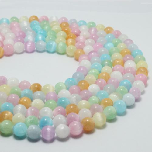 Gemstone Jewelry Beads Gypsum Stone Round DIY mixed colors Sold Per Approx 38 cm Strand