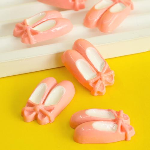 Mobile Phone DIY Decoration Resin Shoes epoxy gel pink Approx Sold By Bag