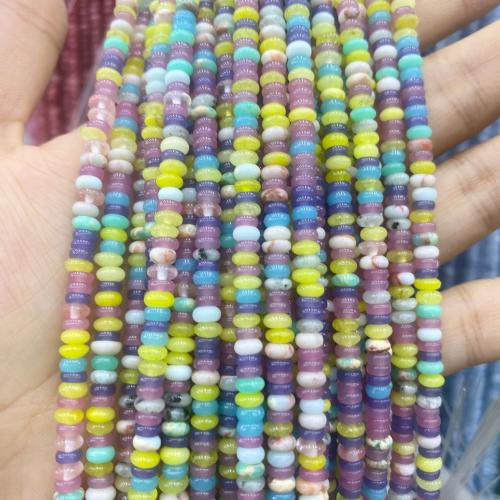 Gemstone Jewelry Beads Natural Stone Round DIY multi-colored Sold By Strand