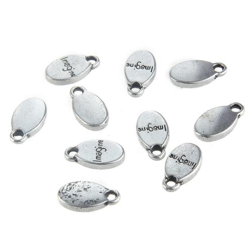 Zinc Alloy Pendants silver color plated DIY silver color nickel lead & cadmium free Sold By Bag