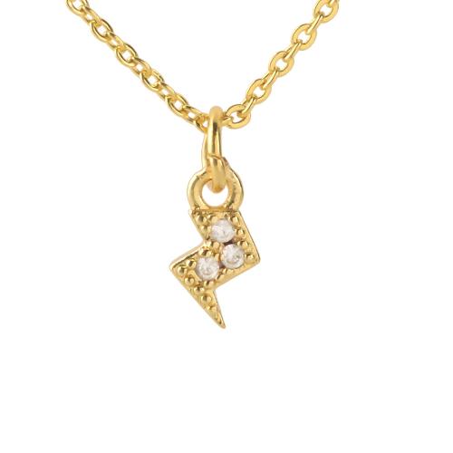 Cubic Zirconia Micro Pave Brass Pendant plated DIY & micro pave cubic zirconia gold Sold By PC