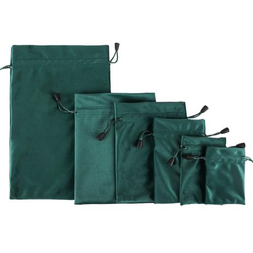 Jewelry Pouches Bags Velour with Korean Waxed Cord durable & dustproof & multifunctional Sold By PC