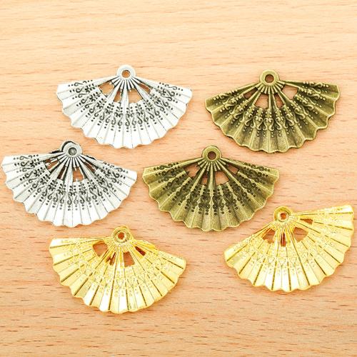 Zinc Alloy Pendants Fan plated DIY Sold By Bag