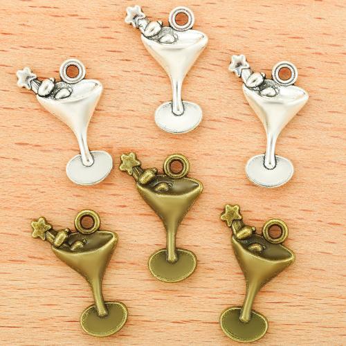 Zinc Alloy Pendler, Cup, forgyldt, du kan DIY, flere farver til valg, 20x14mm, 100PC/Bag, Solgt af Bag