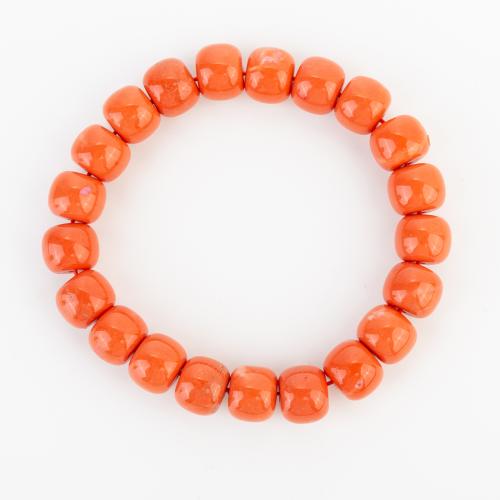 Synthetische Koralle Armband, Folk-Stil & unisex, beads size 10x8mm, Länge ca. 190 Millimeter, verkauft von PC