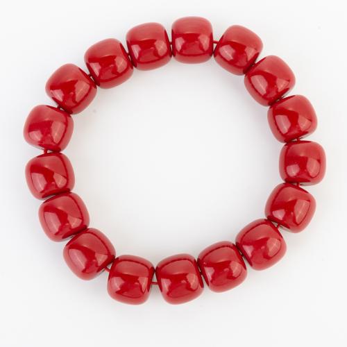 Synthetische Koralle Armband, Folk-Stil & unisex, beads size 12x11mm, Länge ca. 200 Millimeter, verkauft von PC