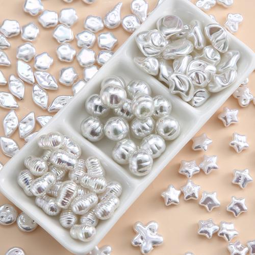 Acrylic Jewelry Beads DIY white Sold By PC