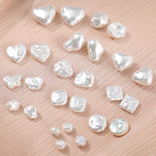 Acrylic Jewelry Beads DIY white 10mm Sold By PC