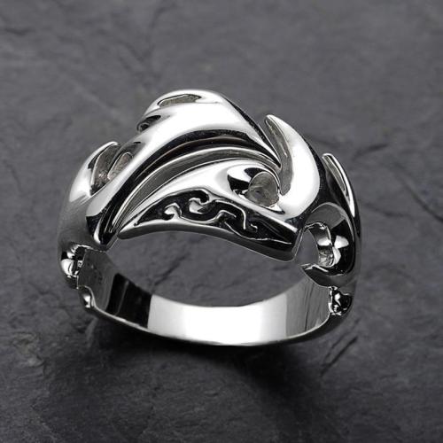 Zinc Alloy Finger Ring fashion jewelry & for man silver color Sold By PC