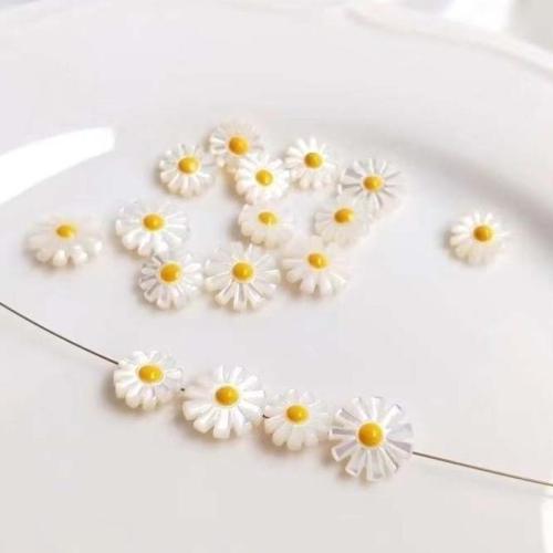 Freshwater Shell Beads Flower DIY Sold By PC