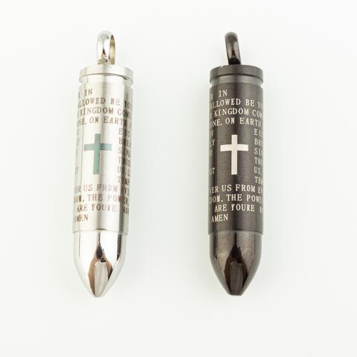 Stainless Steel Pendants 304 Stainless Steel Bullet Vacuum Ion Plating DIY Approx 6mm Sold By PC