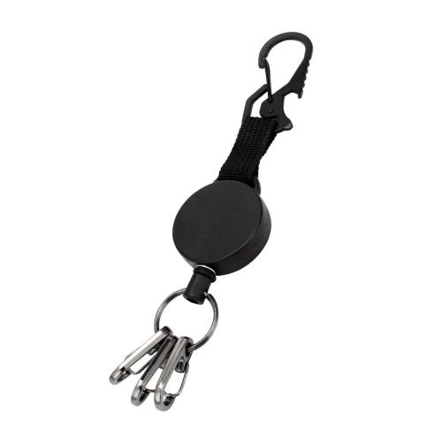 Iron Easy Pulling Buckle with ABS Plastic plated multifunctional & retractable black Sold By PC