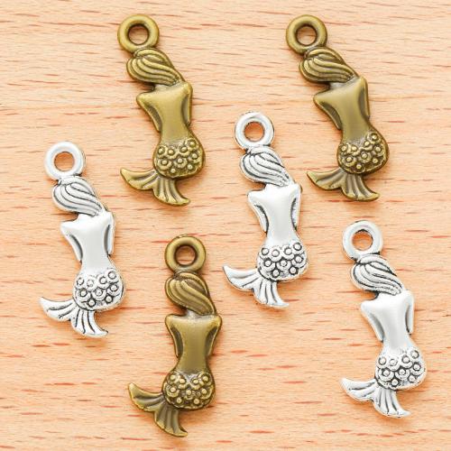 Zinc Alloy Pendants Mermaid plated DIY Sold By Bag