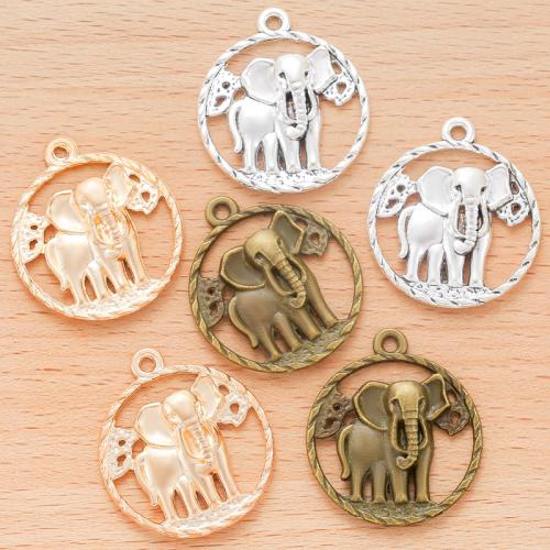 Zinc Alloy Pendants Round plated DIY Sold By Bag