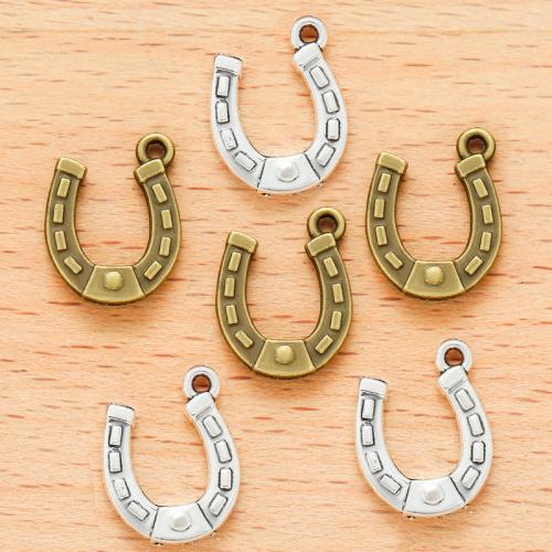 Zinklegering Hangers, Zinc Alloy, Hoefijzers, plated, DIY, meer kleuren voor de keuze, 15x12mm, 100PC/Bag, Verkocht door Bag