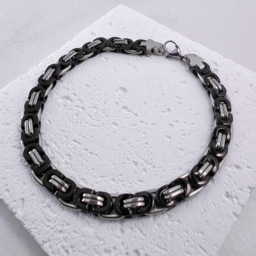 Stainless Steel Jewelry Bracelet 304 Stainless Steel Unisex Length Approx 23 cm Sold By PC