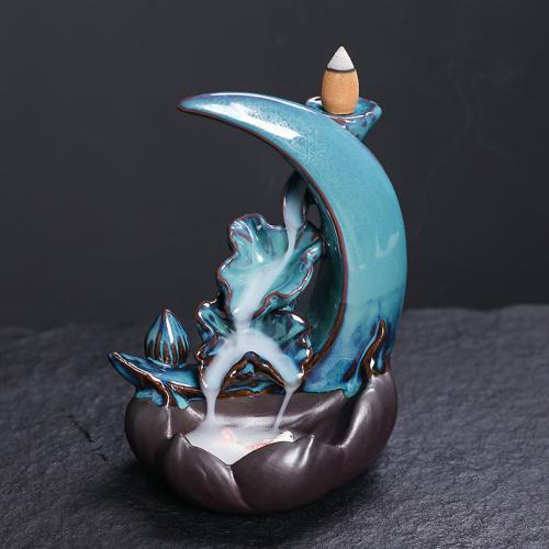 Backflow Incense Burner Porcelain half handmade for home and office & durable Sold By PC