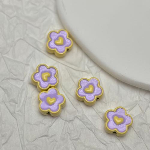 Zinc Alloy Spacer Beads petals stoving varnish DIY 10mm Sold By PC