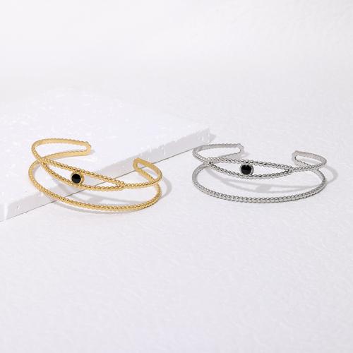 Nerūdijančio plieno Bangle, 304 Nerūdijantis plienas, Bižuterijos & moters & emalė, daugiau spalvų pasirinkimas, Pardavė PC