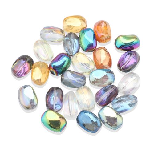 Fashion Glass Beads colorful plated DIY Sold By Bag