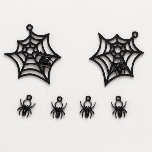 Moda colgante de Halloween, aleación de zinc, chapado, Diseño de Halloween & Diferente forma para la elección & Bricolaje, más colores para la opción, libre de níquel, plomo & cadmio, Vendido por UD