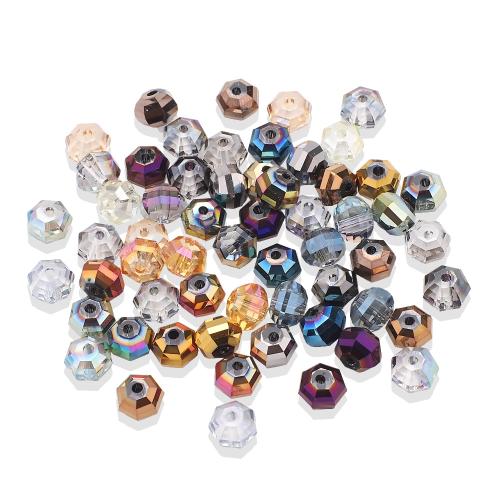 Fashion Glasperler, Glas, du kan DIY & facetteret, flere farver til valg, 8x6mm, Hole:Ca. 1.2mm, 30pc'er/Bag, Solgt af Bag