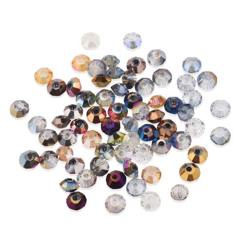 Fashion Glass Beads colorful plated DIY & faceted Approx 1mm Approx Sold By Strand