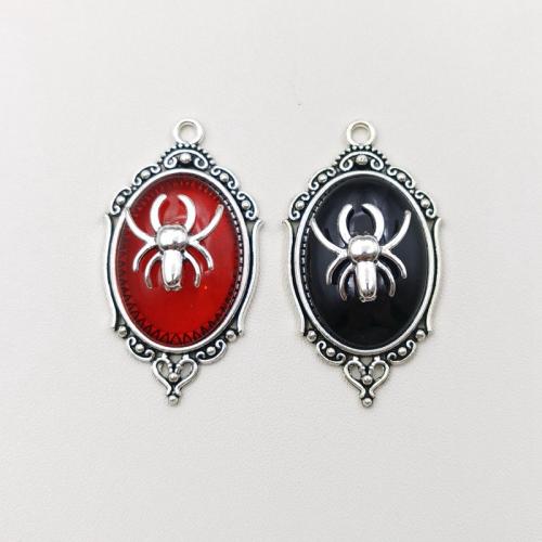 Sinc Alloy Pendants, le Gemstone, dath airgid plated, DIY, dathanna níos mó le haghaidh rogha, nicil, luaidhe & caidmiam saor in aisce, 24x43mm, Díolta De réir PC