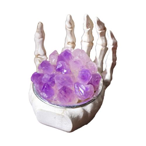 Halloween Decoration Amethyst with Resin Hand Halloween Design & for home and office Sold By PC