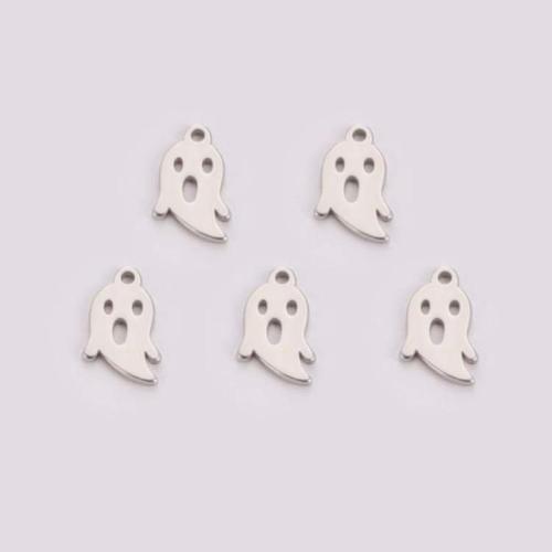 Stainless Steel Pendants 304 Stainless Steel Ghost plated DIY Sold By PC